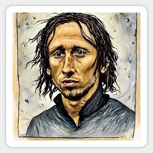 Portrait of Luka Modrić Sticker